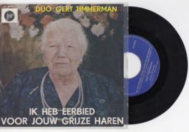 Duo Gert Timmerman met Ik heb eerbied voor jouw grijze haren 1963 Single nr S2021570