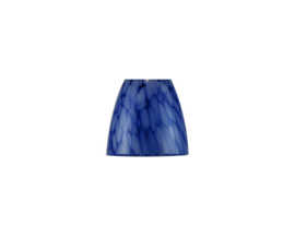 Glazen kap Beker gt 4,4cm E27 d12cm h12,5cm blauw gewolkt nr 192.36