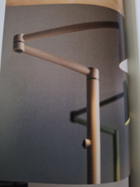 Tafellamp burolamp model Marvis zalm roze draaiarm metalen kap d18,5cm nr 05-TL3248-53