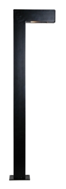 Buitenlamp mast Alu zwart h 70cm 2jr garantie nr W70