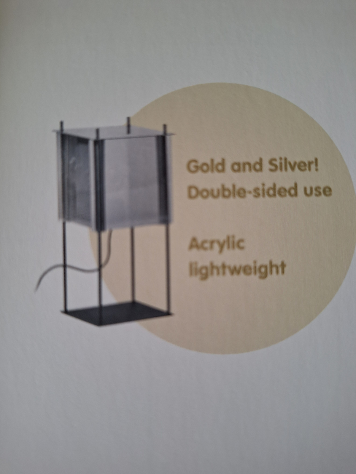 Vloerlamp model Cube zwart/goud of zwart/zilver h160cm kap 30x30 nr 05-VL8263-30