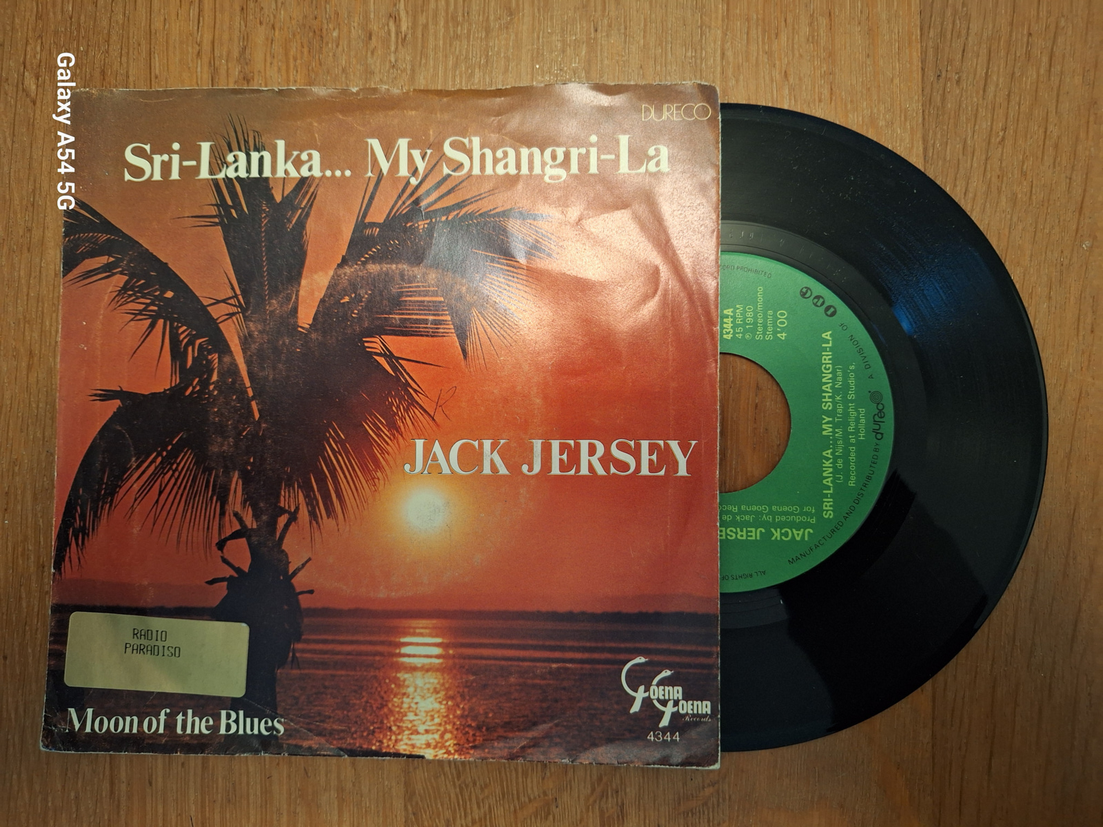 Jack Jersey met Sri-Lanka ... my shrangri-la 1980 Single nr S20221733