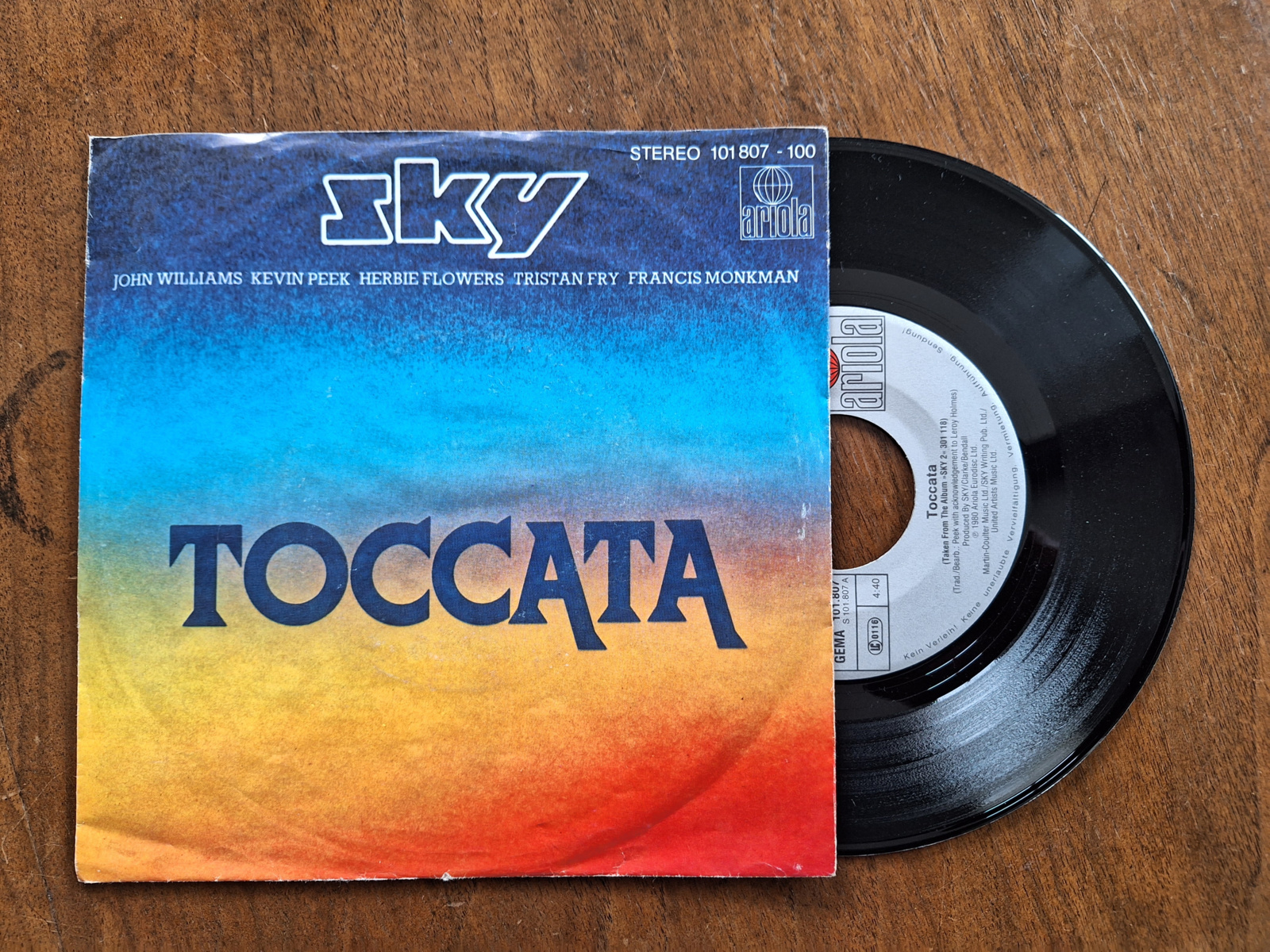 SKY met Toccata 1980 Single nr S20232792