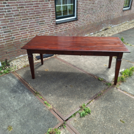 Teak tafel oud blad indonesisch 1-la 200x89,5cm nr T202641