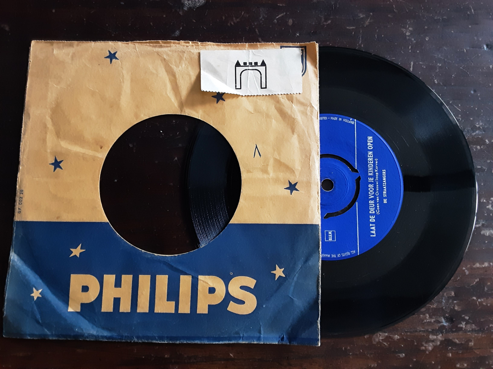 De Straatzangers met Laat de deur voor je kinderen open 1959 Single nr S20245988