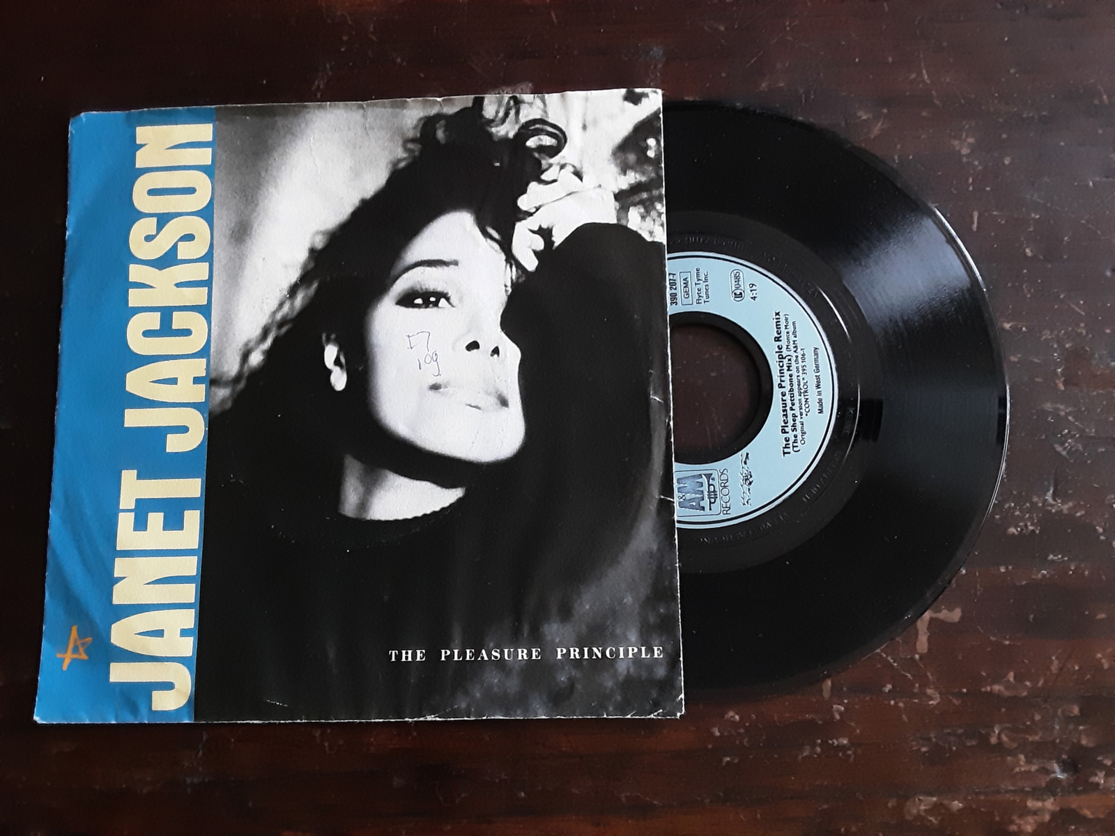 Janet Jackson met The pleasure principle remix 1986 Single nr S20245992