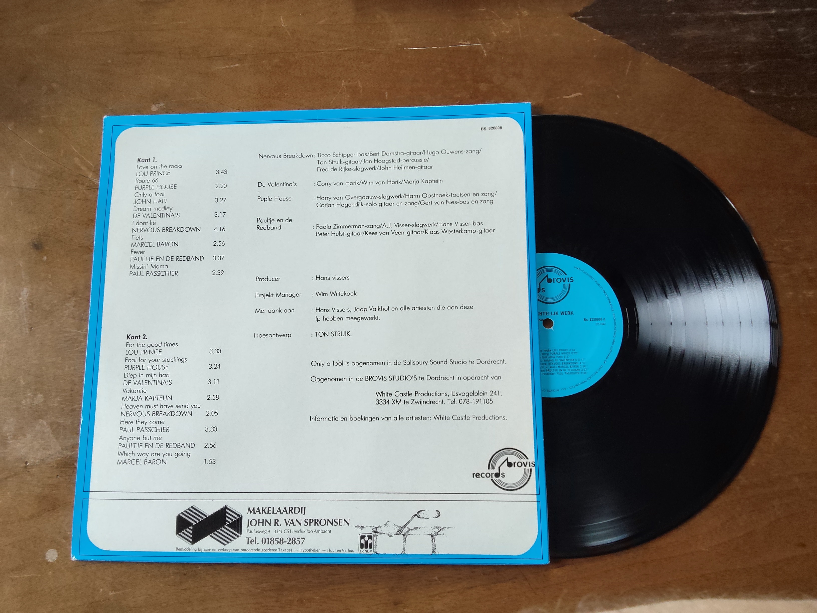 Various artists met Ambachtelijk werk Hendrik-Ido-Ambacht 650 jaar waard 1982 LP nr L20251401