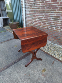 Engels mahonie hangoor tafel met la van omstreeks 1880 nr T20243