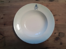 Zeldzaam bord  met monogram George Vl verzamelaarsbord 2e wereldoorlog.zeldzaam bord