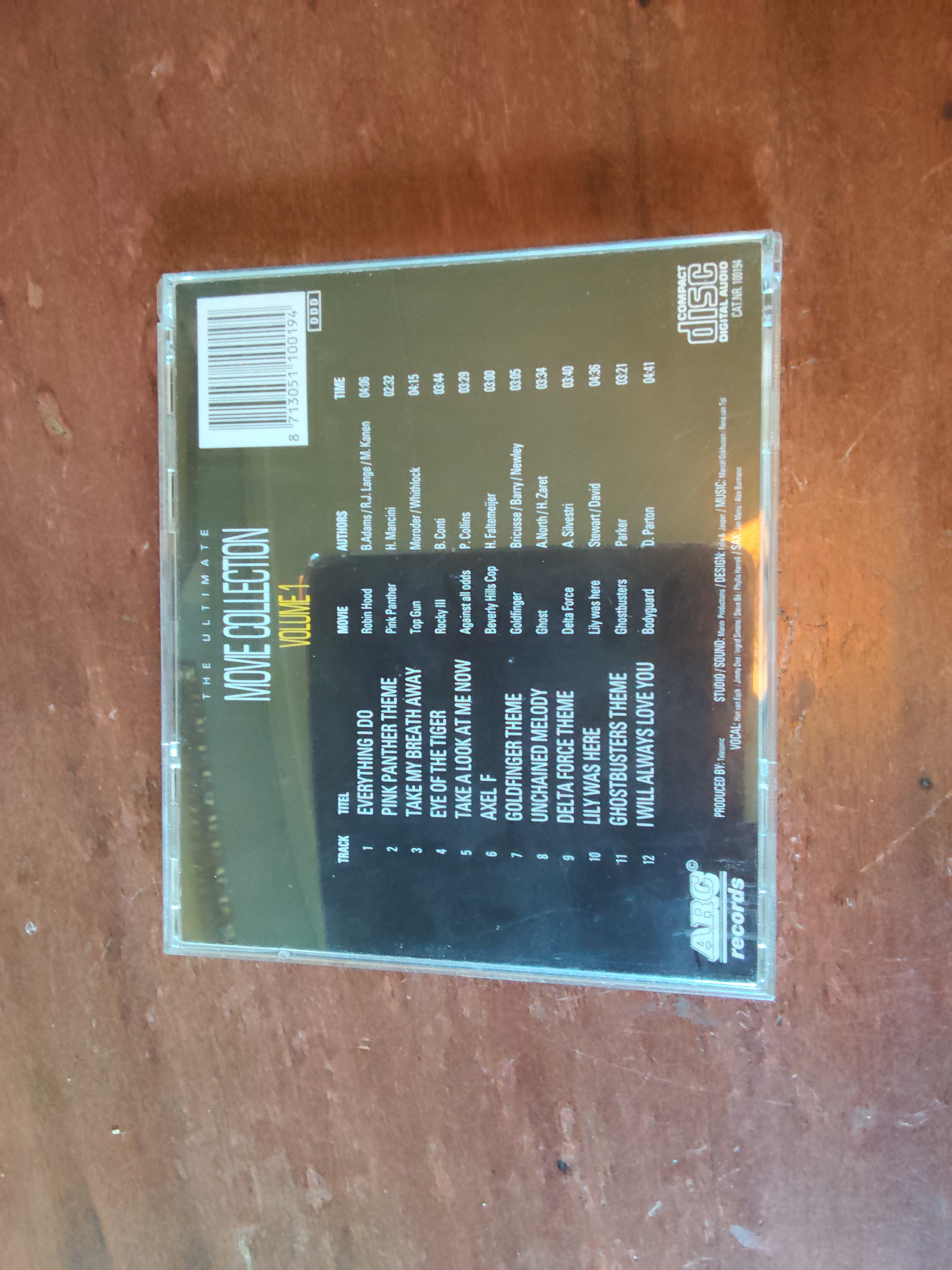 Various artists met The ultimate movie collection volume 1 19?? CD nr CD2025999