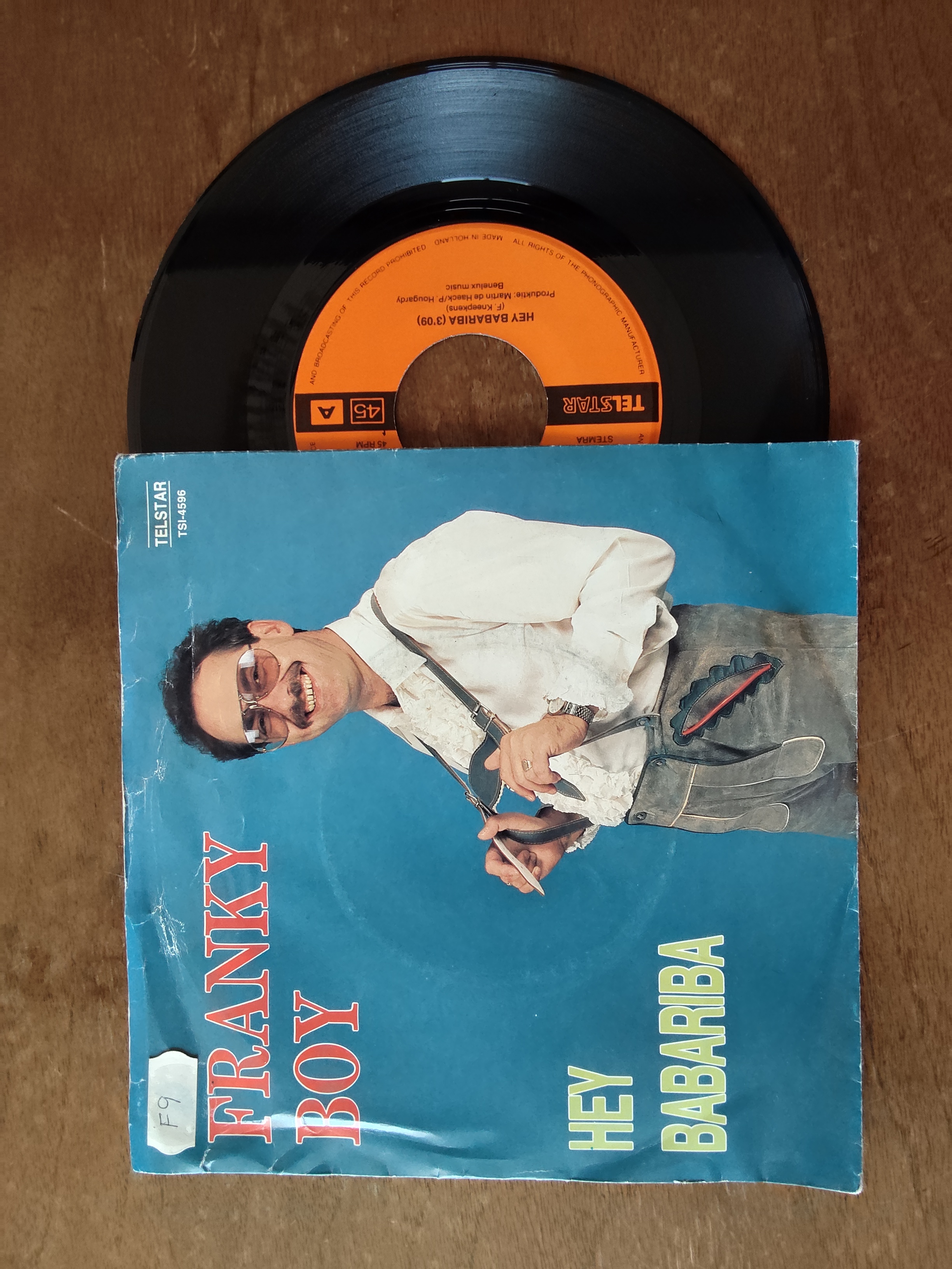 Franky Boy met Hey babariba 1987 Single nr S20256985