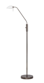 Leeslamp vloer model Roges dark chrome h-145cm glaskap nr 05-VL8126-13