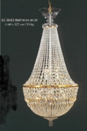 Grote Boheems kristallen zaklamp 9-lichts nr 46 5043 060 9001