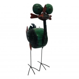 Emoe staand L gemaakt van oud ijzer h90cm elke emoe uniek nr 3041