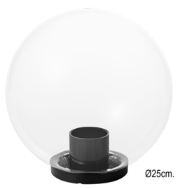 Globe voor buitenlamp serie Variona helder d-25cm nr GLHE25