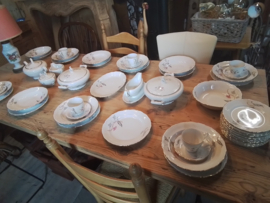 Porselein Servies  51 delig  made in Chzechoslovakia .
