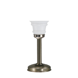 Tafellamp uplight strak bs20 h35cm opaal Ringglaasje kap nr 7Tu-712.00