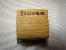 Oude  schoolstempel of klokstempel.