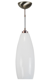Katoensnoer pendel 150cm met vaas kap opaal d-20cm nr 7Kr1-52.00