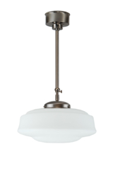 Schuifstang standaard H 80-130 mat nikkel met glazen bol Cake opaal 40cm 7Sr2-573.00