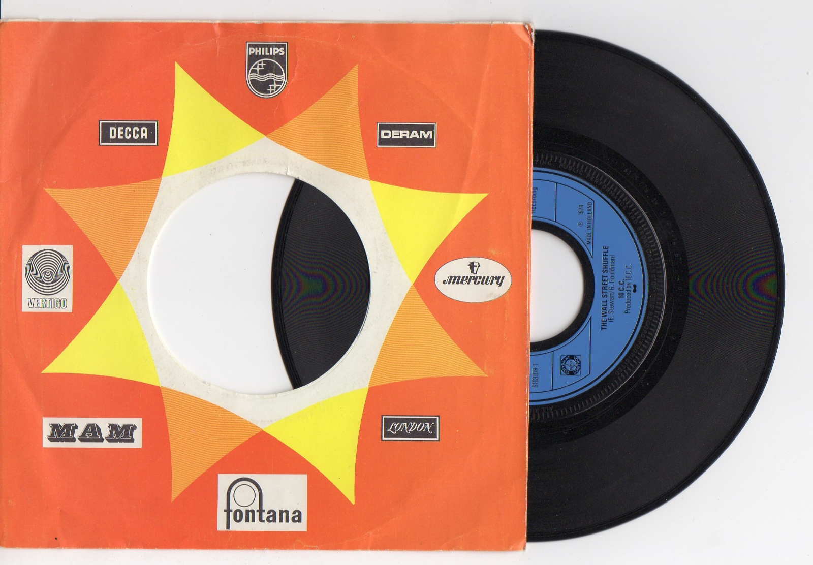 10CC met The wall street shuffle 1974 Single nr S2021834