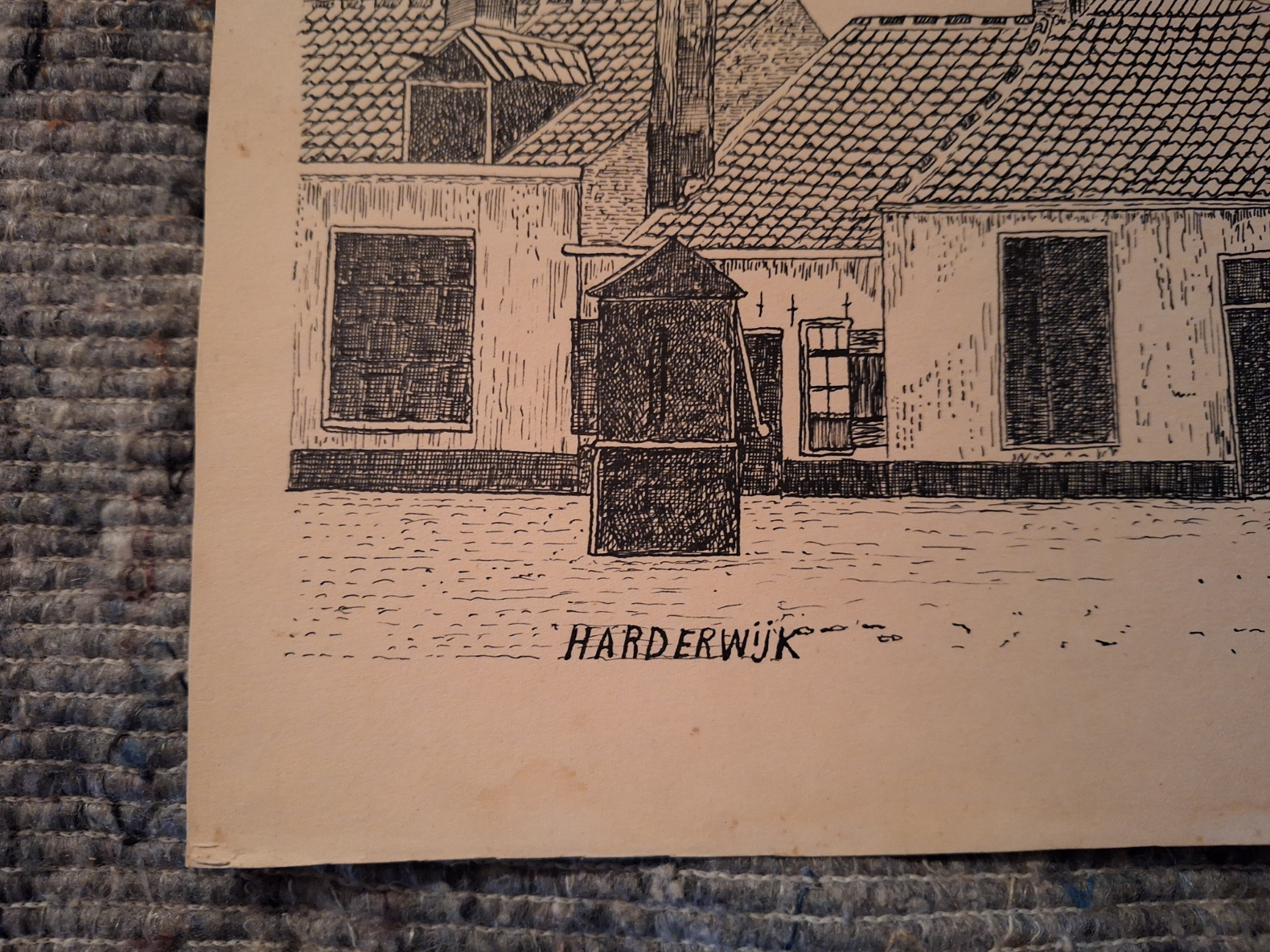 S44 Titel Harderwijk gesigneerd H. Klarenbeek 7-11-'56