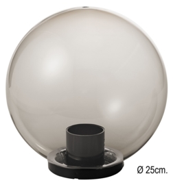 Globe voor buitenlamp serie Variona fume d-25cm nr GLFU25