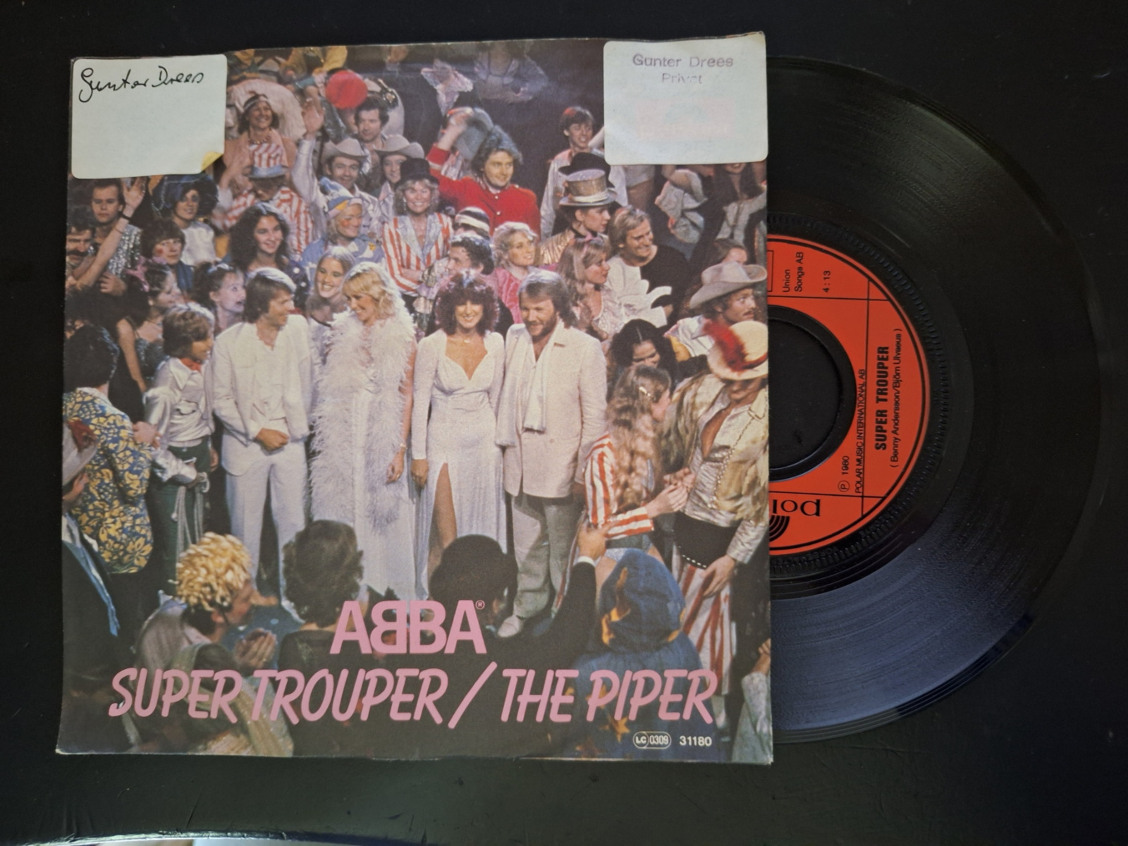 ABBA met Super trouper 1980 Single nr S2020344