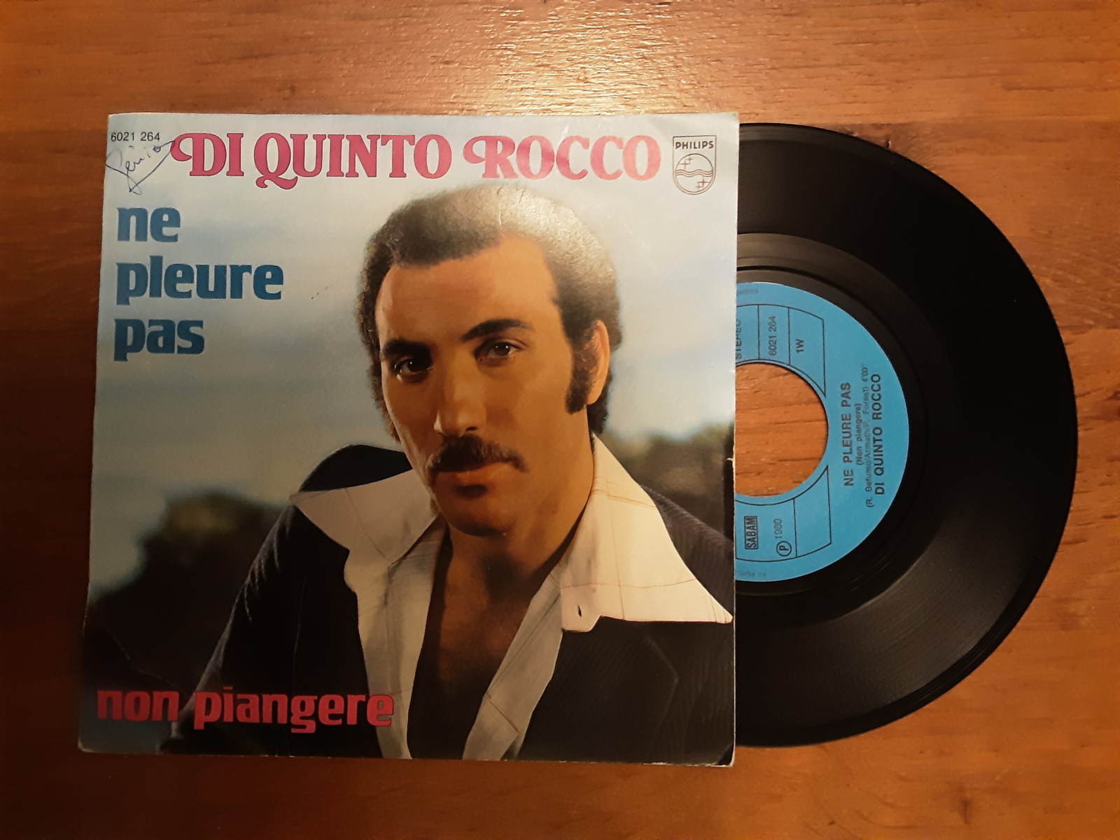 Di quinto rocco met Ne pleure pas 1980 Single nr S20246001