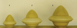 Glazen kap bolvormig model oliepot klein (1) nr: 165.50 champagne
