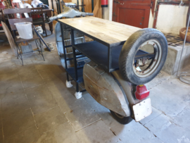 Scooter bar met wijnrek glazen rek werkblad en opbergvak br-200cm nr 30019