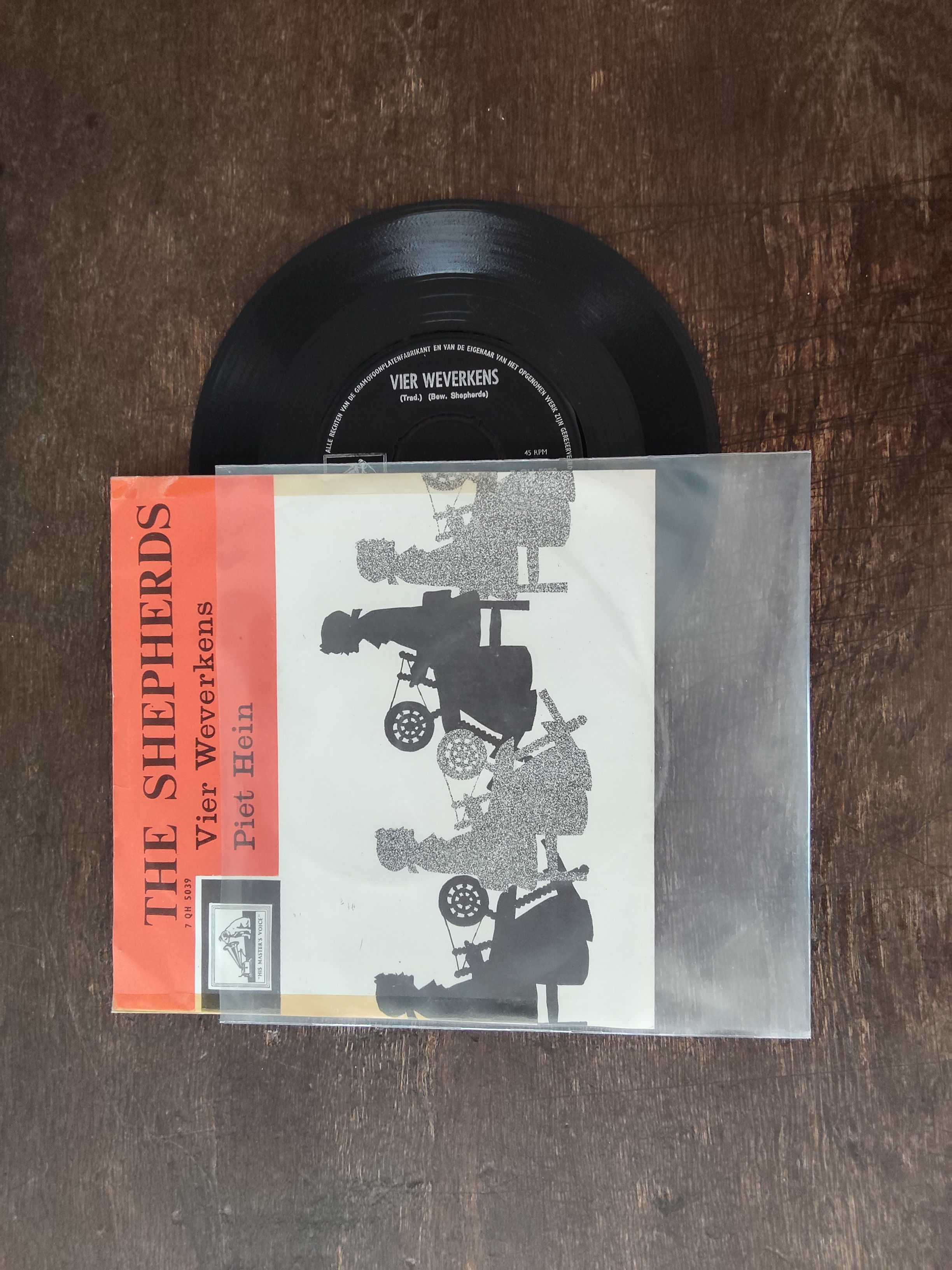 The Shephards met Vier weverkes 1964 Single nr S20256921