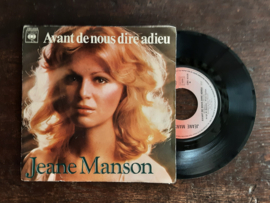 Jeane Manson met Avant de nous dire adieu 1976 Single nr S20245743