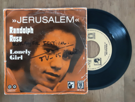 Randolph Rose met Jerusalem 1973 Single nr S20245108