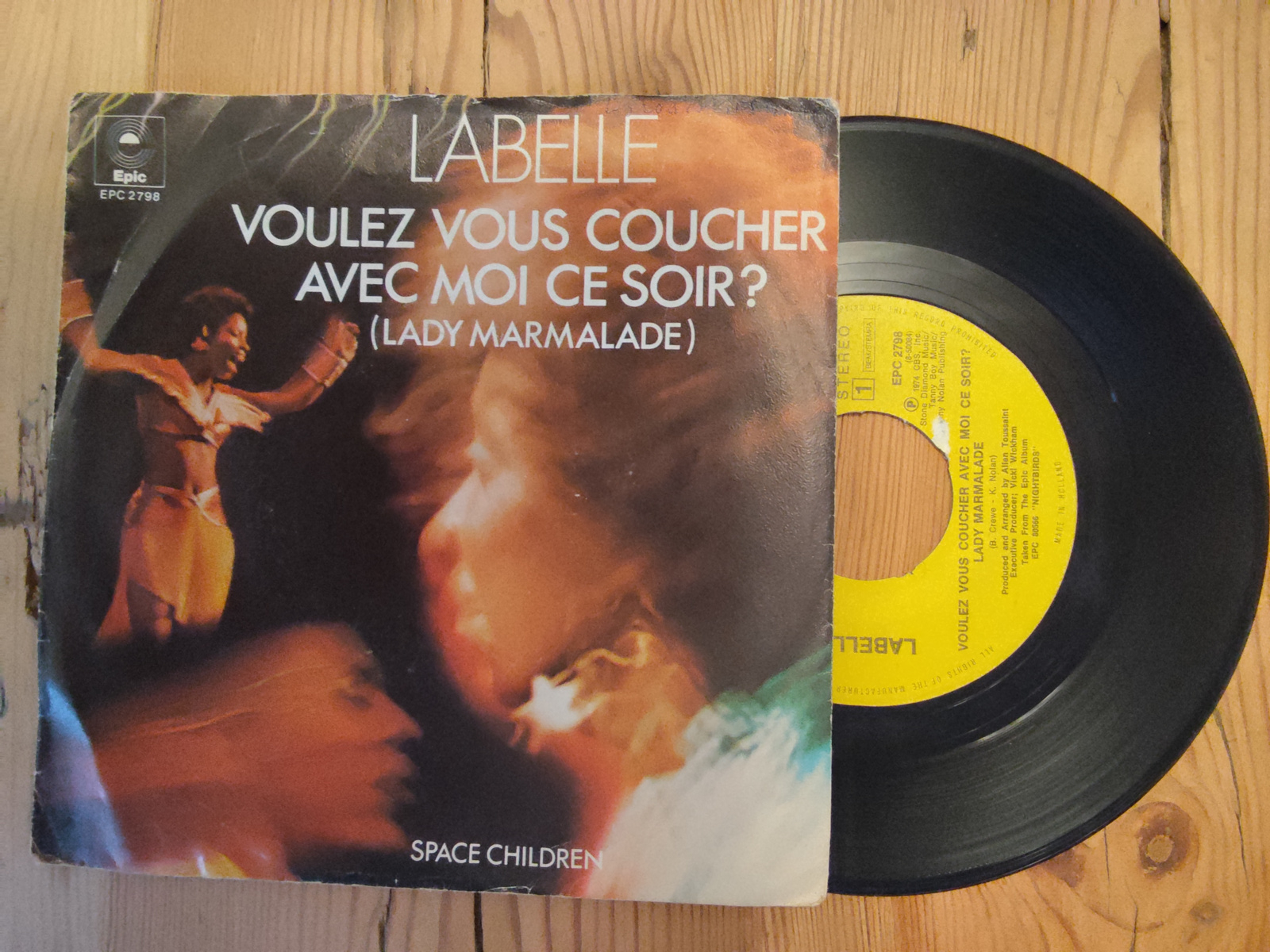 Labelle met Voulez vous coucher avec moi ce soir 1974 Single nr S2021542