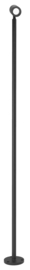 Buitenspot staand LED 2W (24V) zwart h-95cm richtbaar 5jr garantie nr 4650032