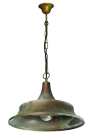 Buitenlamp hang getrapt verkoperd messing Maritiem d-50cm nr 233148