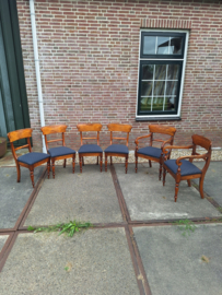Set van 6 mahonie antieke stoelen Engels 1890 nr ST20243
