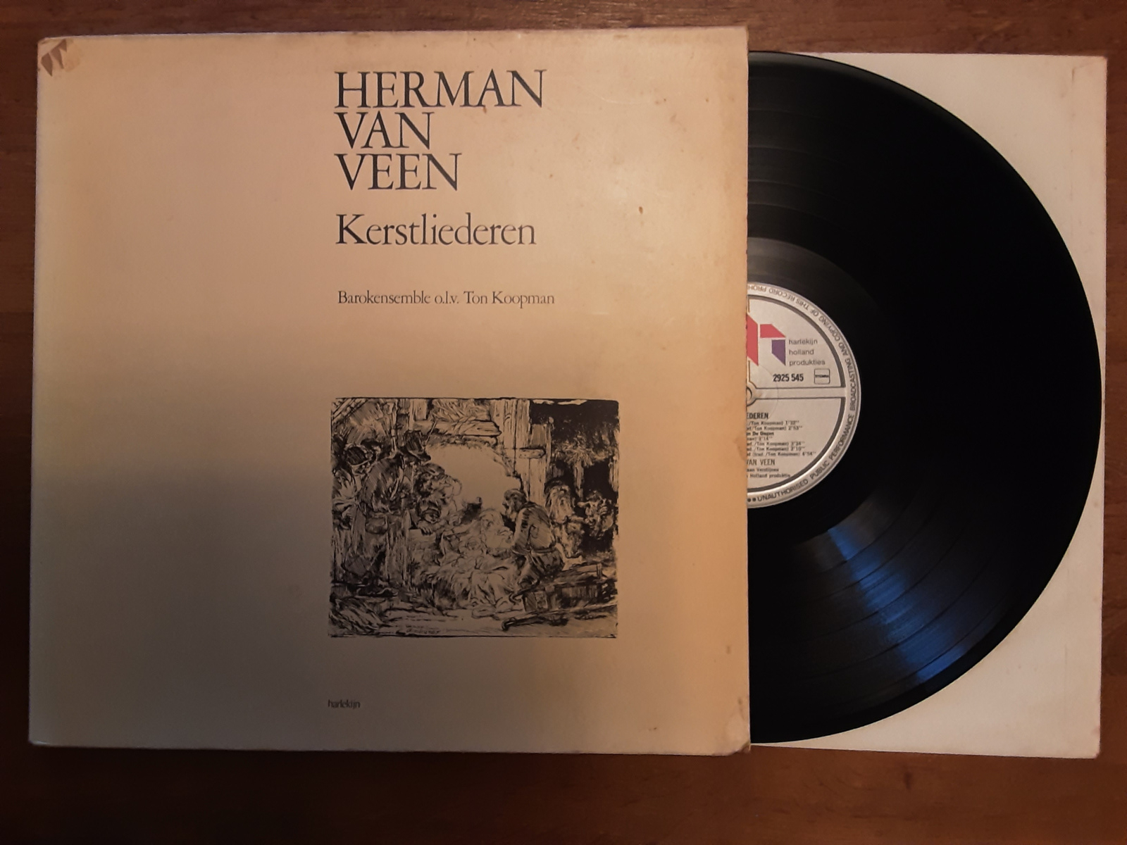 Herman van Veen met Kerstliederen 1979 LP nr L2024789