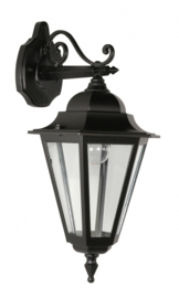 Buitenlamp wand neer serie Teccia zwart nr: 181