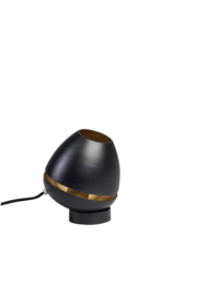 Tafellamp model Claire 1-lichts E27 h33cm d15cm zwart goud magneet nr 05-TL3124-30