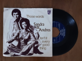 Sandra & Andres met Those words 1971 Single nr S20245390