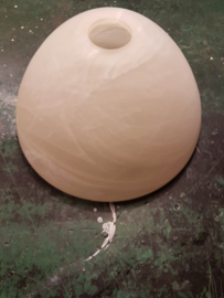 Glazen kap model Calimero abricot marble d26,5 E27 nr 10040