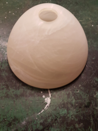 Glazen kap model Calimero abricot marble d26,5 E27 nr 10040