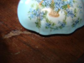 Trinketset of toilettafelset  motief vergeetmijnietjes