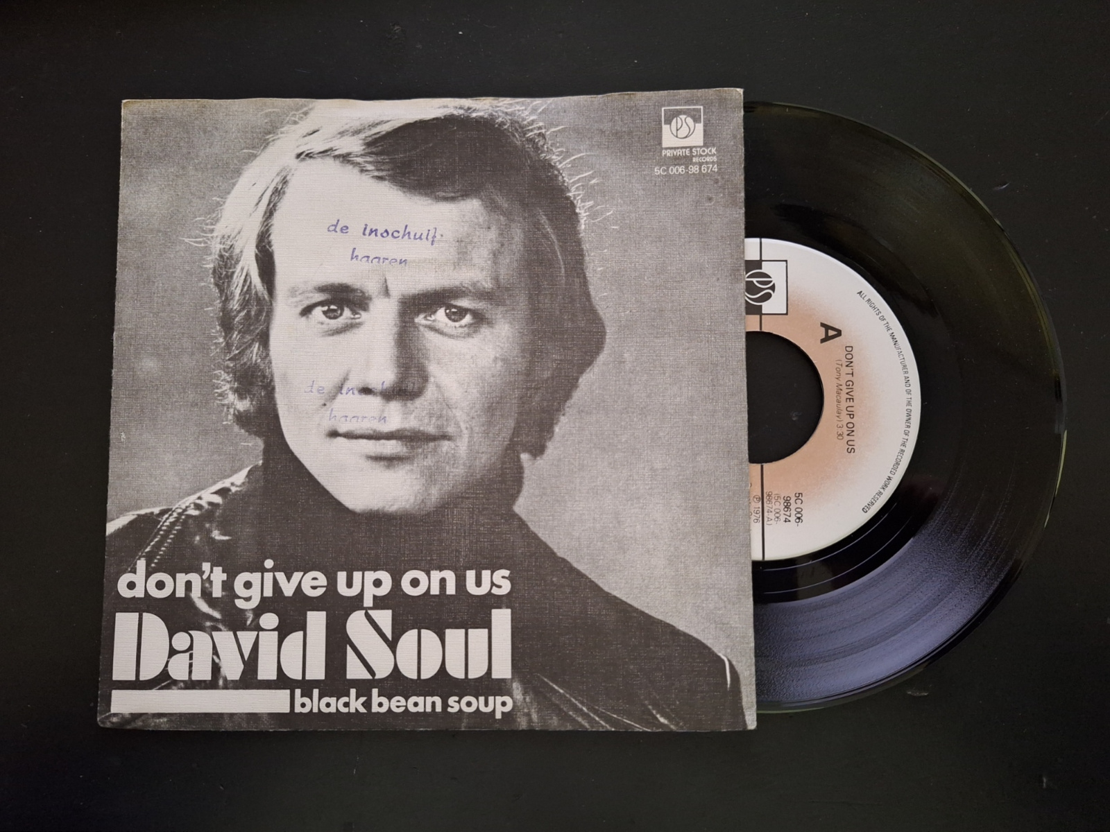 David Soul met Don't give up on us 1976 Single nr S20233679
