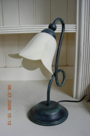 Tafellamp italiaans met lus kleur "verde antico"