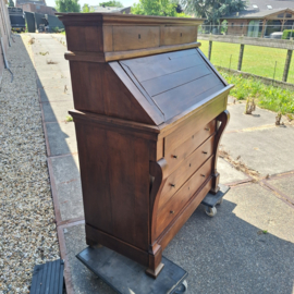 Franse antieke vruchtenhouten klepsecretaire omstreeks 1880-1890 nr B202642
