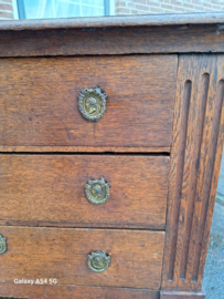 Antieke eiken ladenkast of commode omstreeks 1860 br-92cm nr K202434