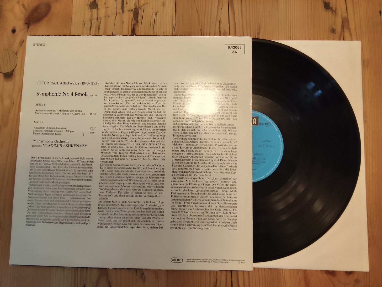 Vladimir Ashkemazy met Peter Tschaikowsky symphonie nr. 4 f-moll, op. 36 1979 nr L2025946